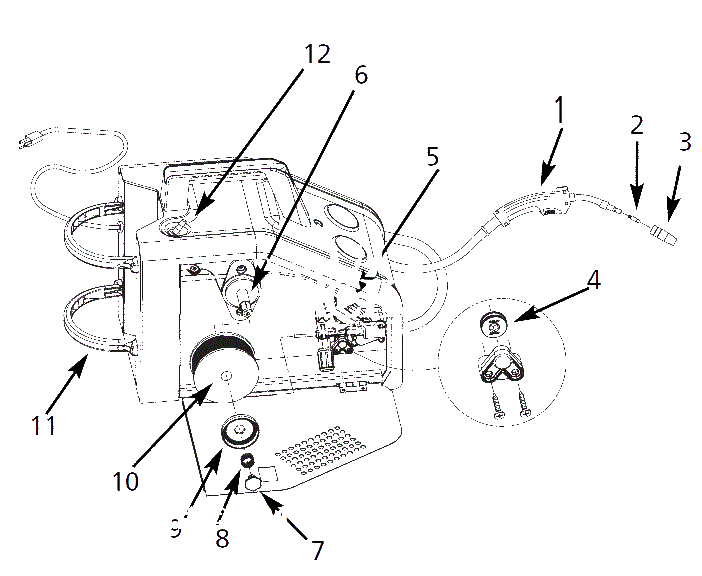 Arc-Welder Parts Diagram and Parts List for 58-8027-4  Campbell Hausfeld Welder